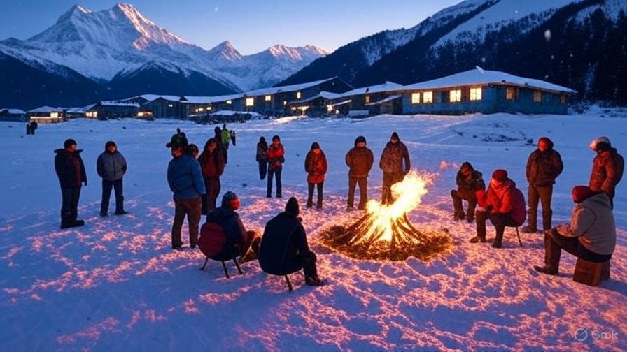 snow treks in Nepal