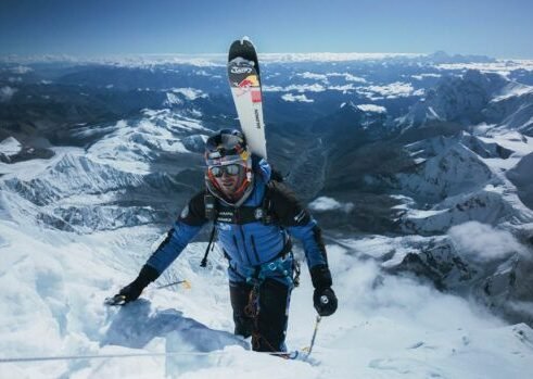 Andrzej Bargiel during the ascent. Photo: Bartek Bargiel/Red Bull Content Pool