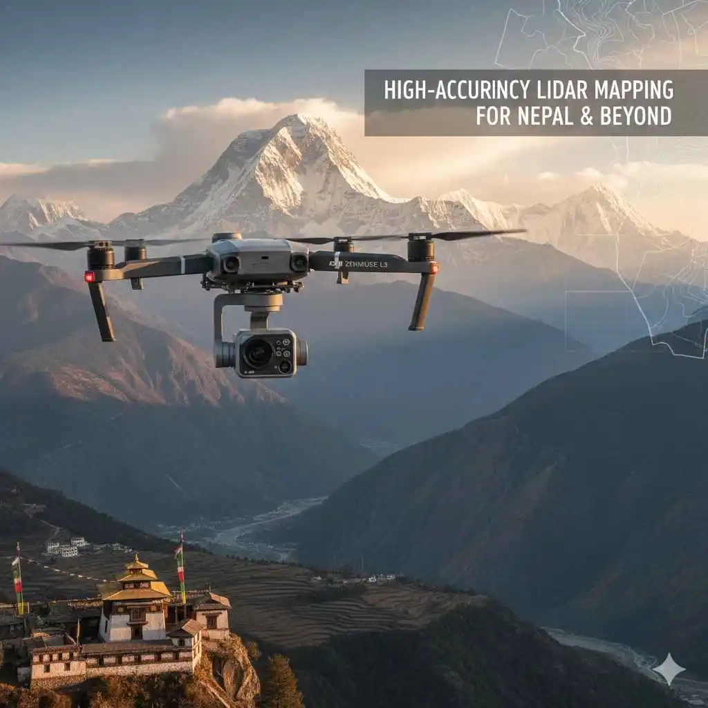 DJI Zenmuse L3: High-Accuracy LiDAR Mapping for Nepal & Beyond