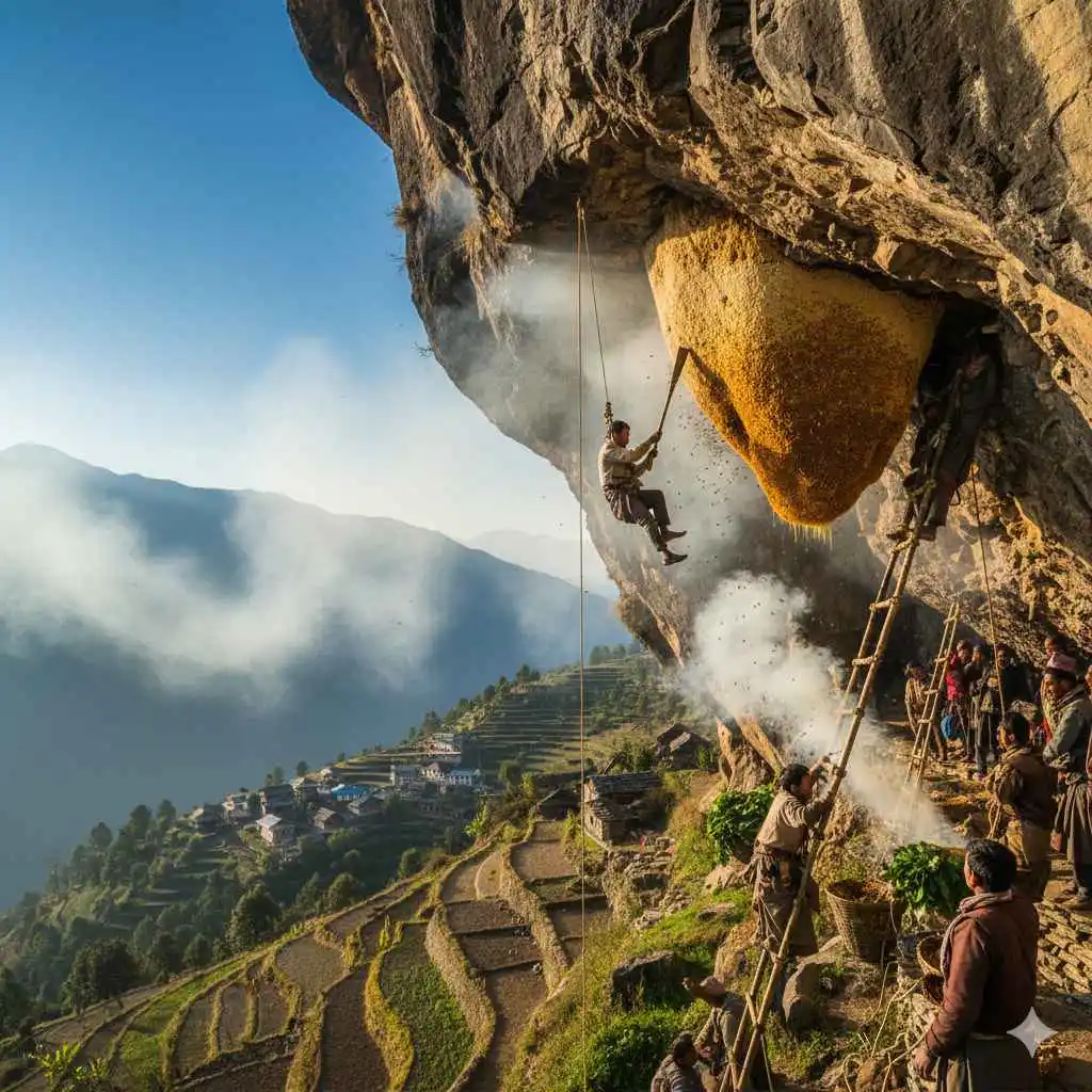 Honey Hunting in Lamjung