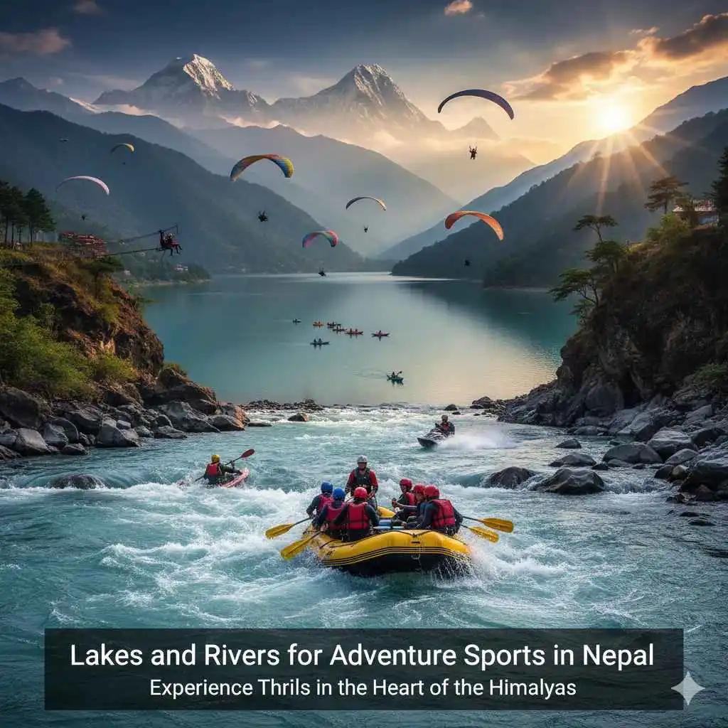 Lakes and Rivers for Adventure Sports in Nepal