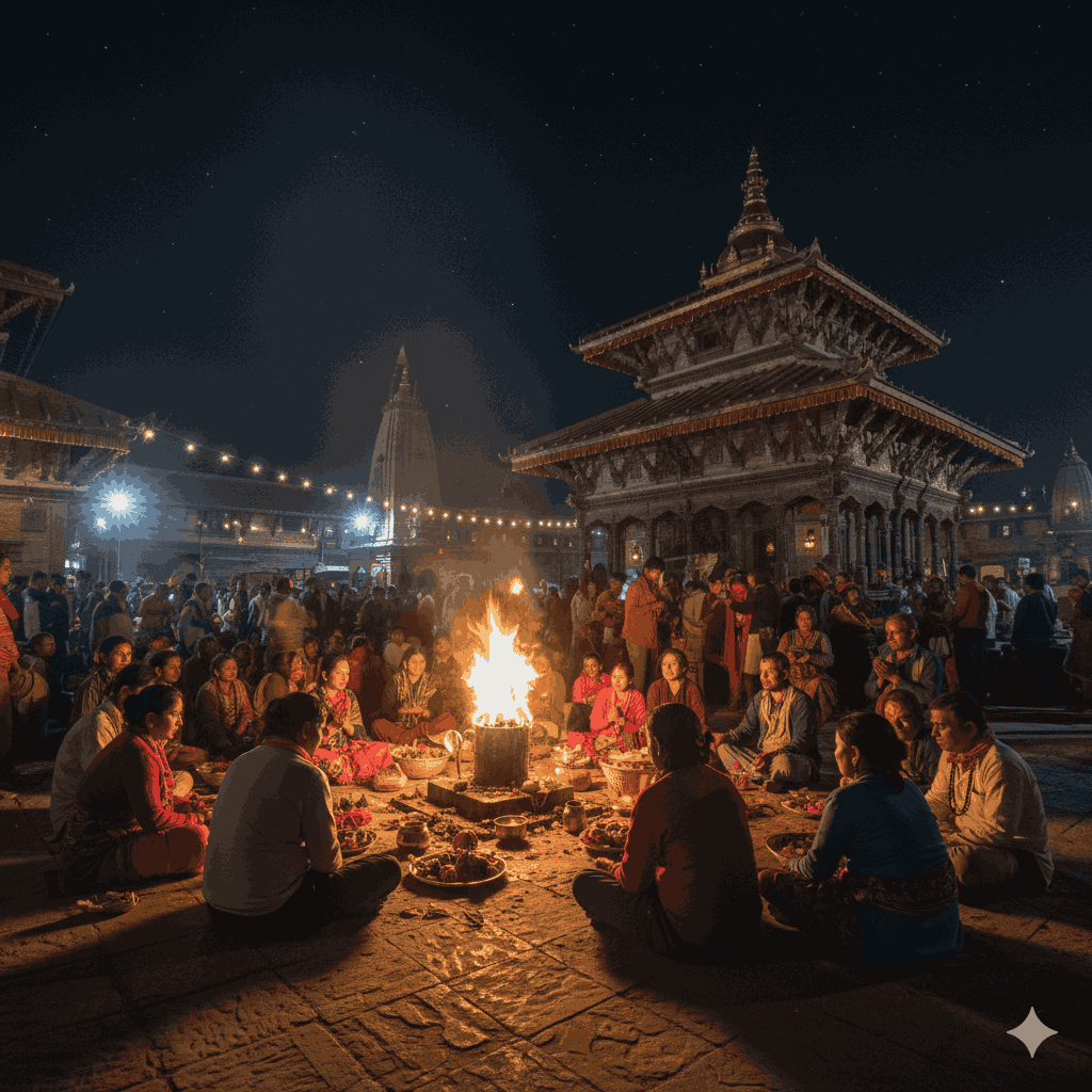 Maha Shivaratri rituals at Pashupatinath Shiva Temple in Nepal