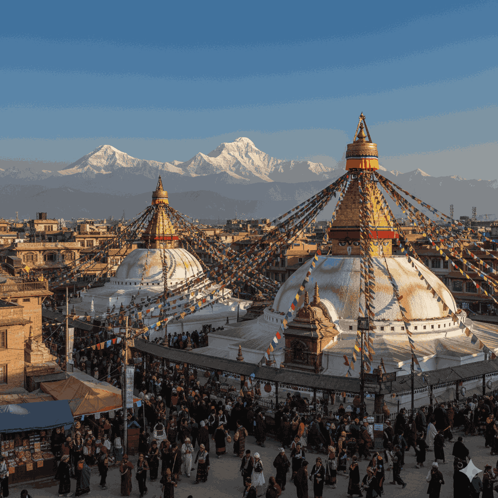 Best Places to Experience Losar Festival in Nepal (Kathmandu, Pokhara & Beyond) Kathmandu celebrated with colorful rituals, prayer flags, and cultural festivities during Losar