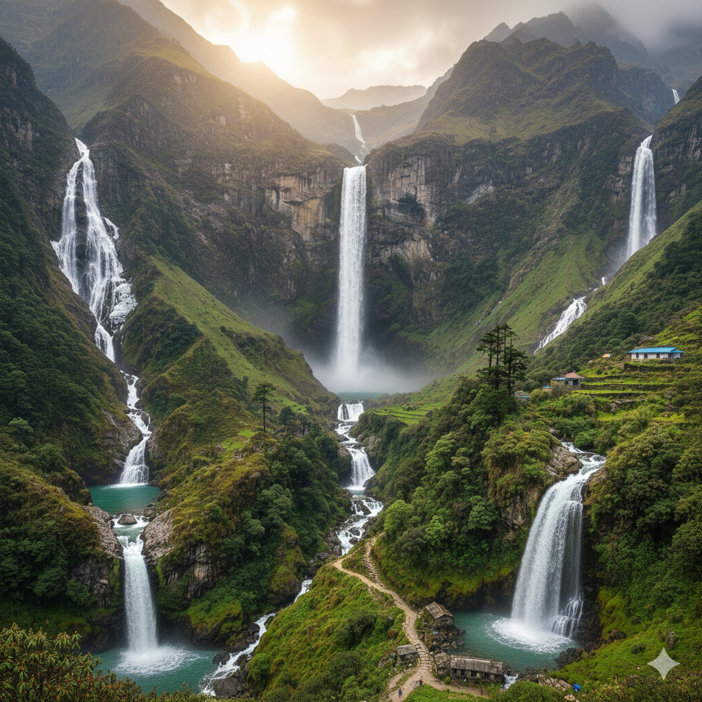 top 10 highest waterfall in Nepal
