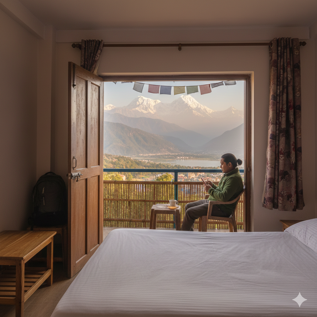 The cheapest places to travel in February 2026 – affordable guesthouse in Pokhara.