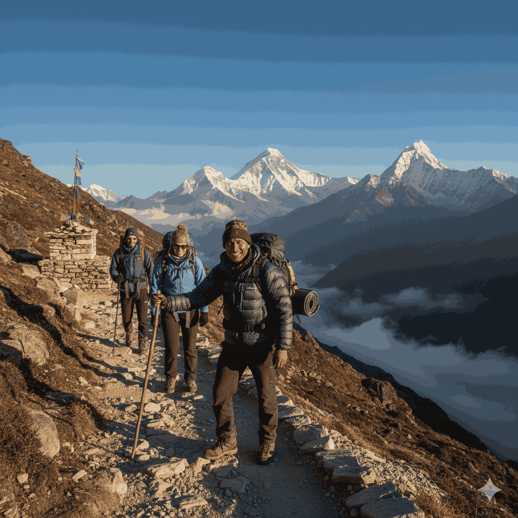 A traveler using a safe, app-based taxi service in Nepal’s capital, illustrating that it is safe to visit Nepal with proper transportation precautions
