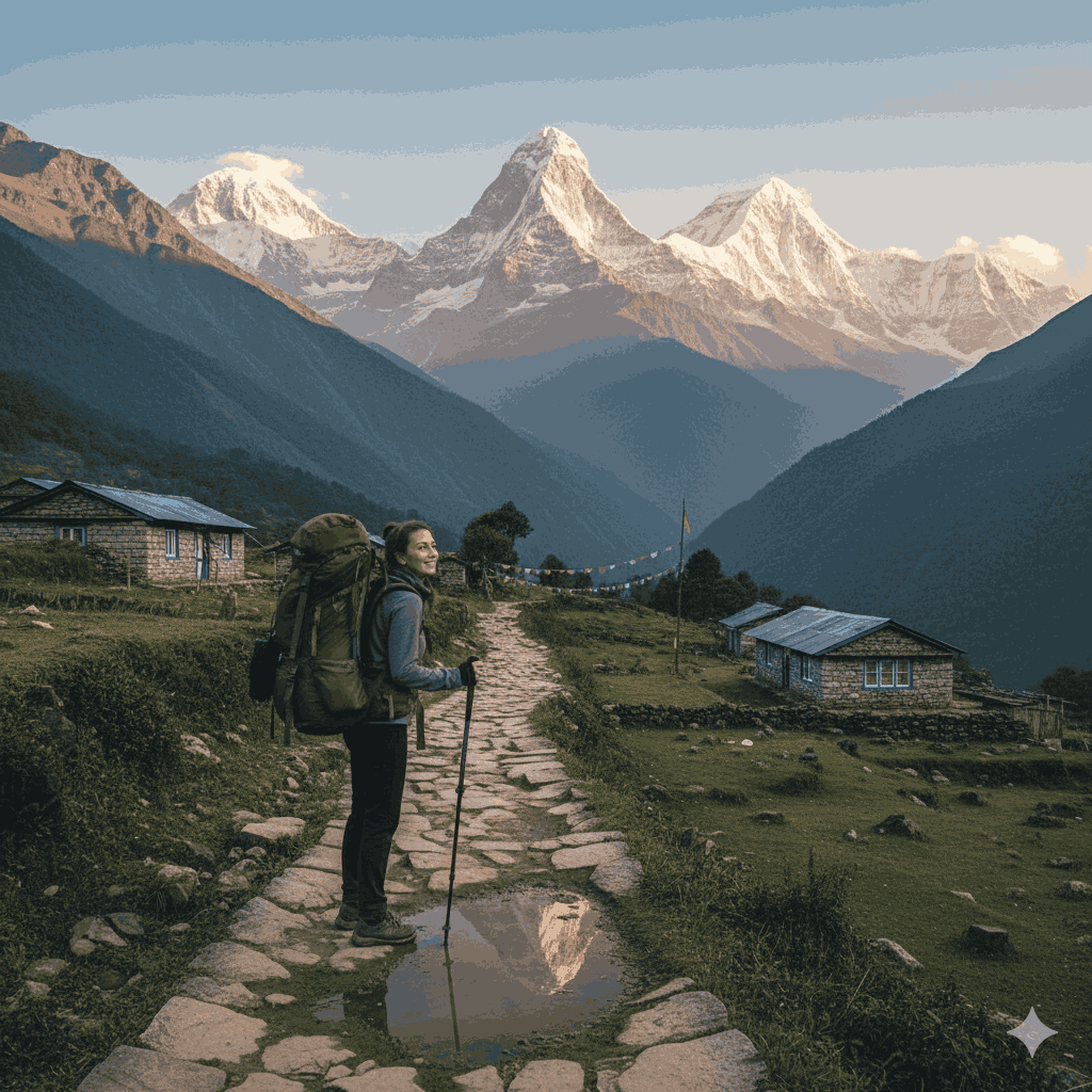 Budget trekking experience in Nepal’s Himalayas, one of the best cheap travel destinations in Nepal