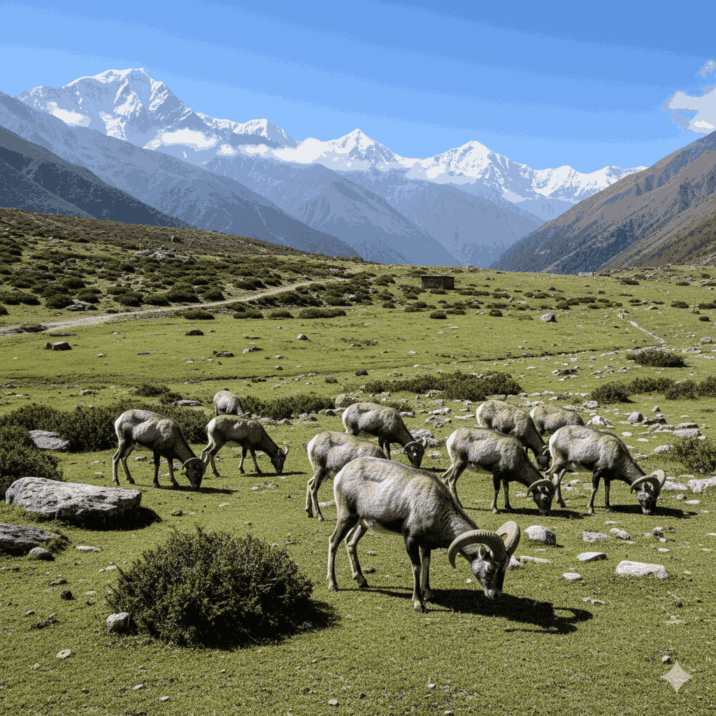 Map of Dhorpatan Hunting Reserve for Hunting in Nepal showing legal hunting areas
