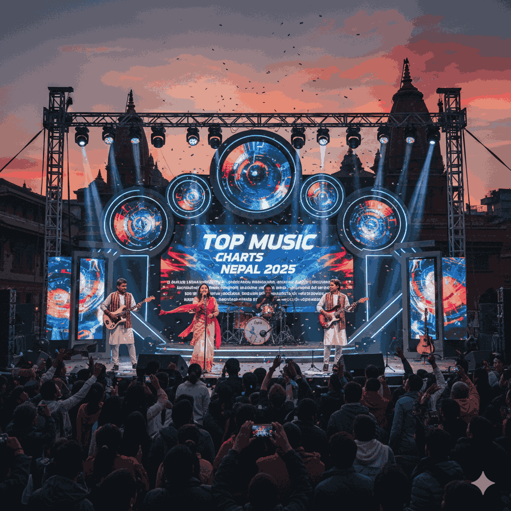 Top Music Charts in Nepal 2025 – vibrant Nepali concert scene