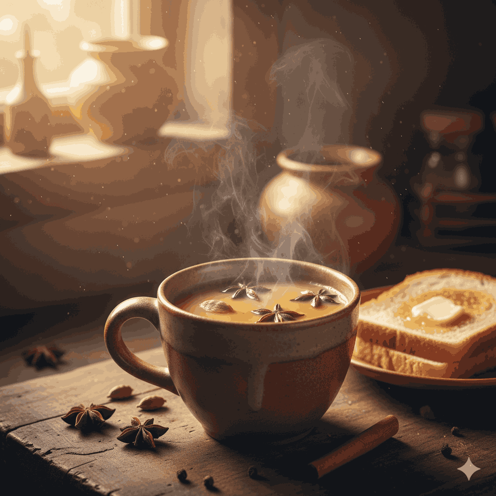 Chiya, traditional Nepali breakfast tea