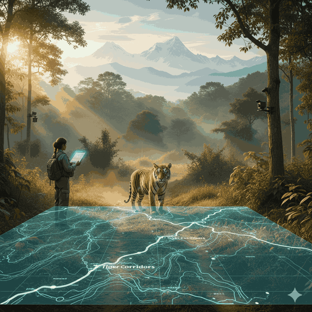  How Nepal is working for conservation of Tiger through protected areas and wildlife corridors in Nepal’s national parks.