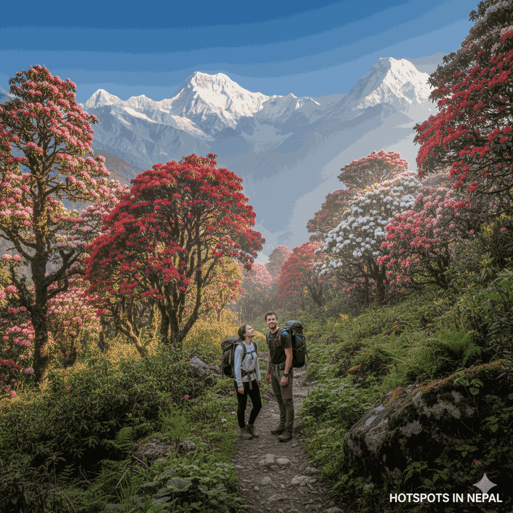 Biodiversity hotspots in Nepal: Annapurna Conservation Area with rich flora and fauna