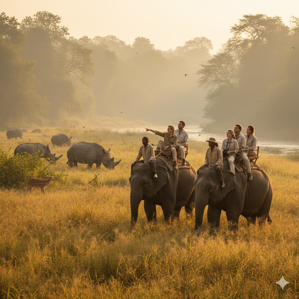 The cheapest places to travel in February 2026 – budget wildlife safari in Chitwan.