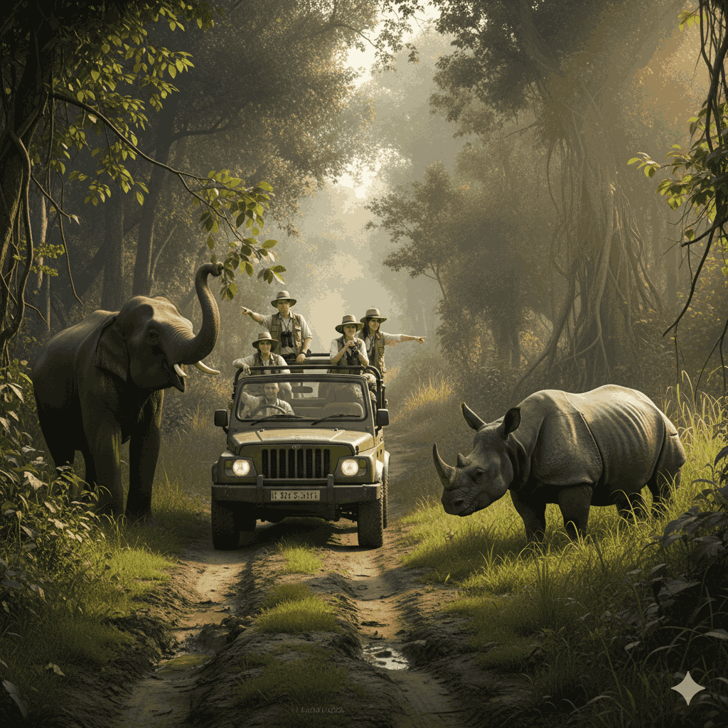 Chitwan National Park safari in 7 day Nepal itinerary