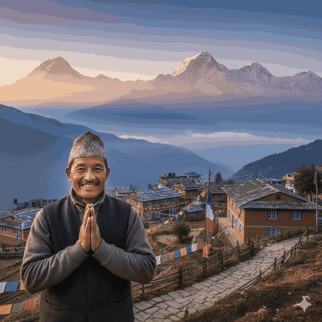 A traveler using a safe, app-based taxi service in Nepal’s capital, illustrating that it is safe to visit Nepal with proper transportation precautions