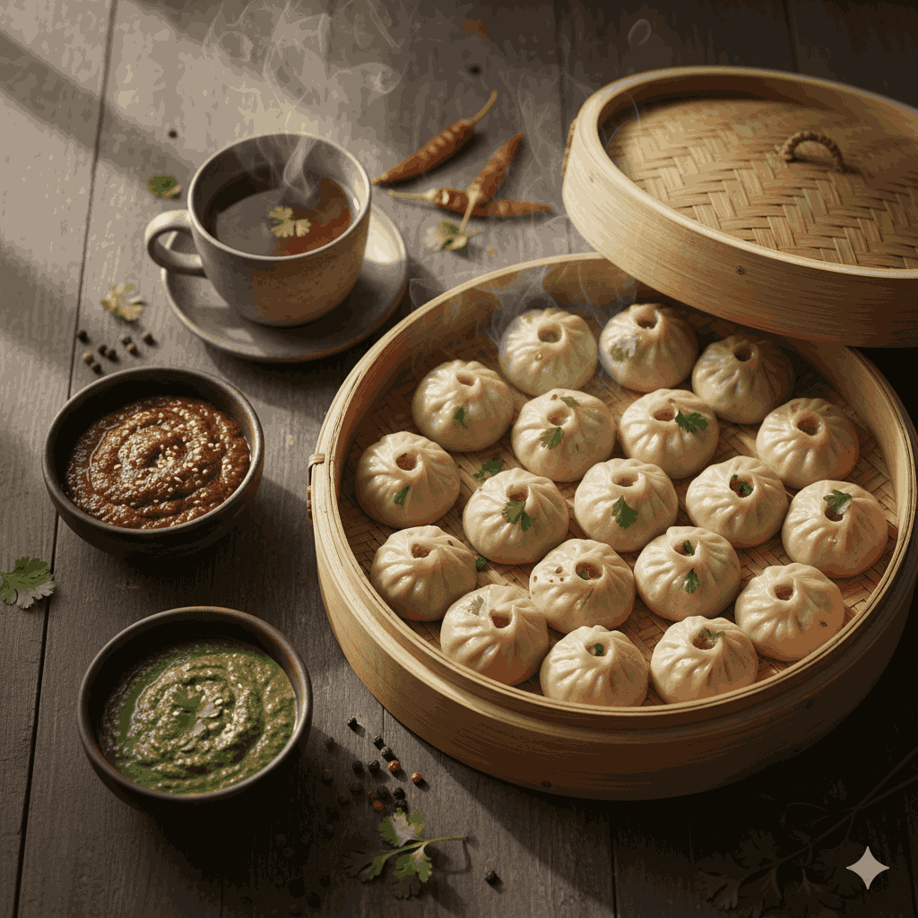 Momos, a favorite Nepali breakfast recipe