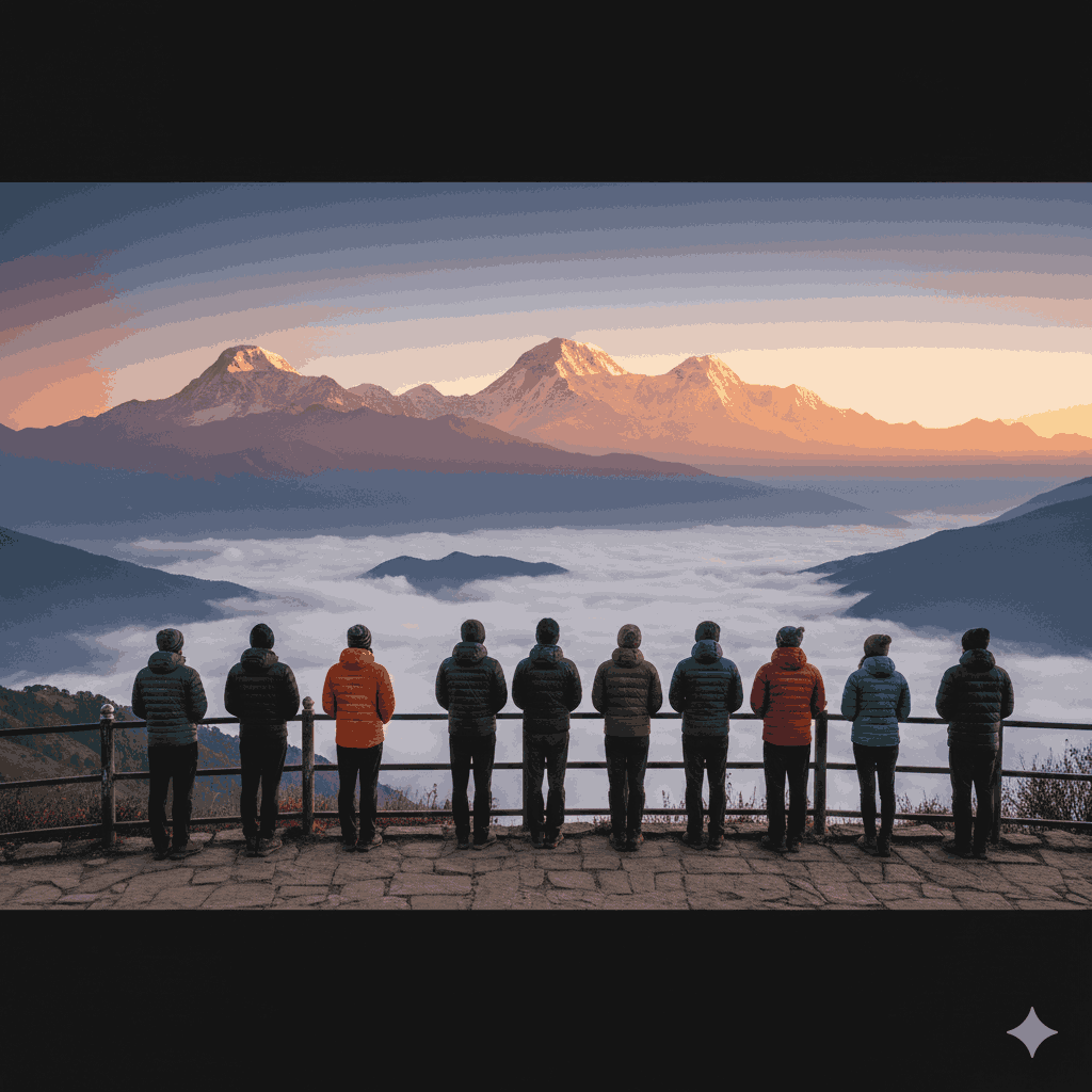 best trek in nepal for beginners poon hill sunrise view