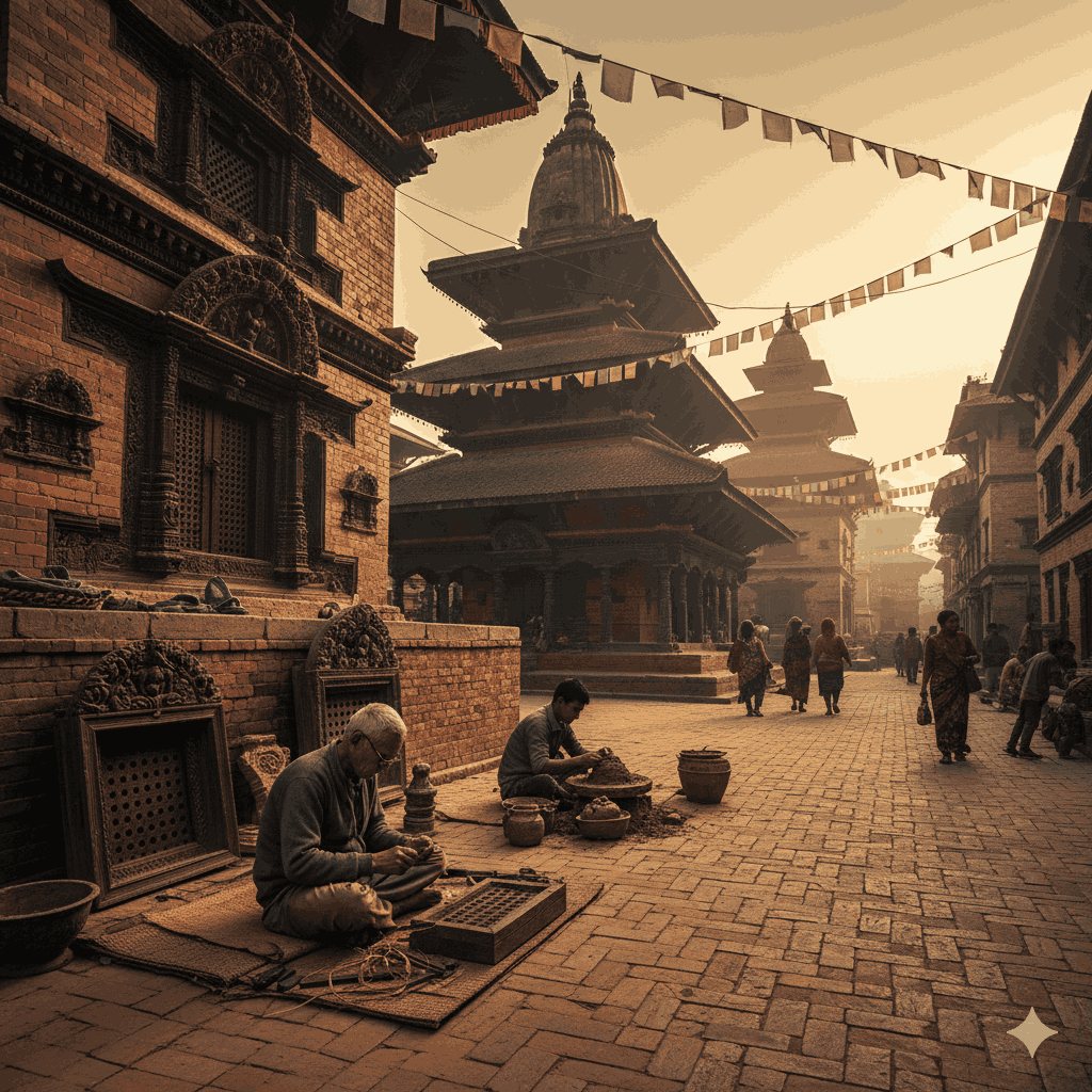 authentic cultural experiences nepal showcasing traditional craft villages and daily life in the kathmandu valley
