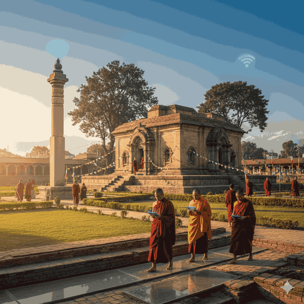 Ancient heritage in Lumbini for history focused travel nepal.