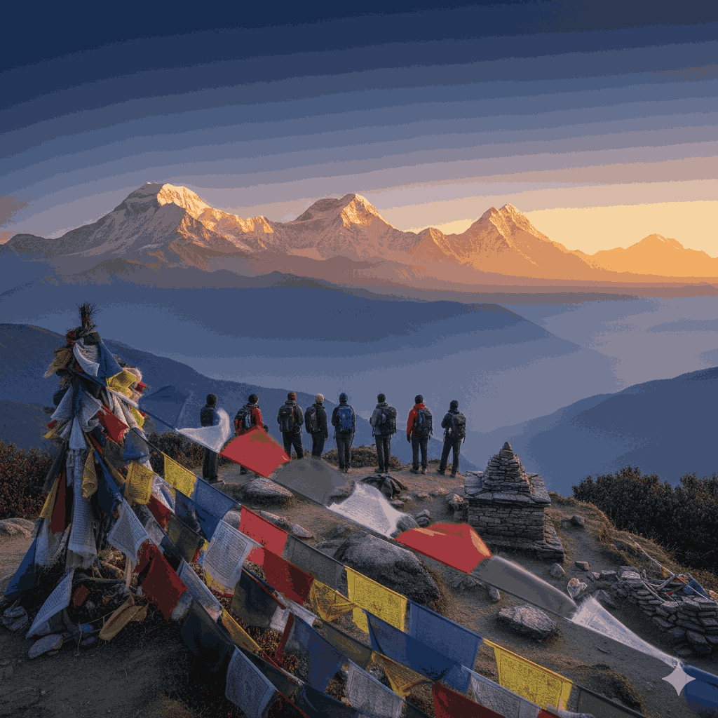 3-5 days trek in nepal poon hill sunrise trekking experience
