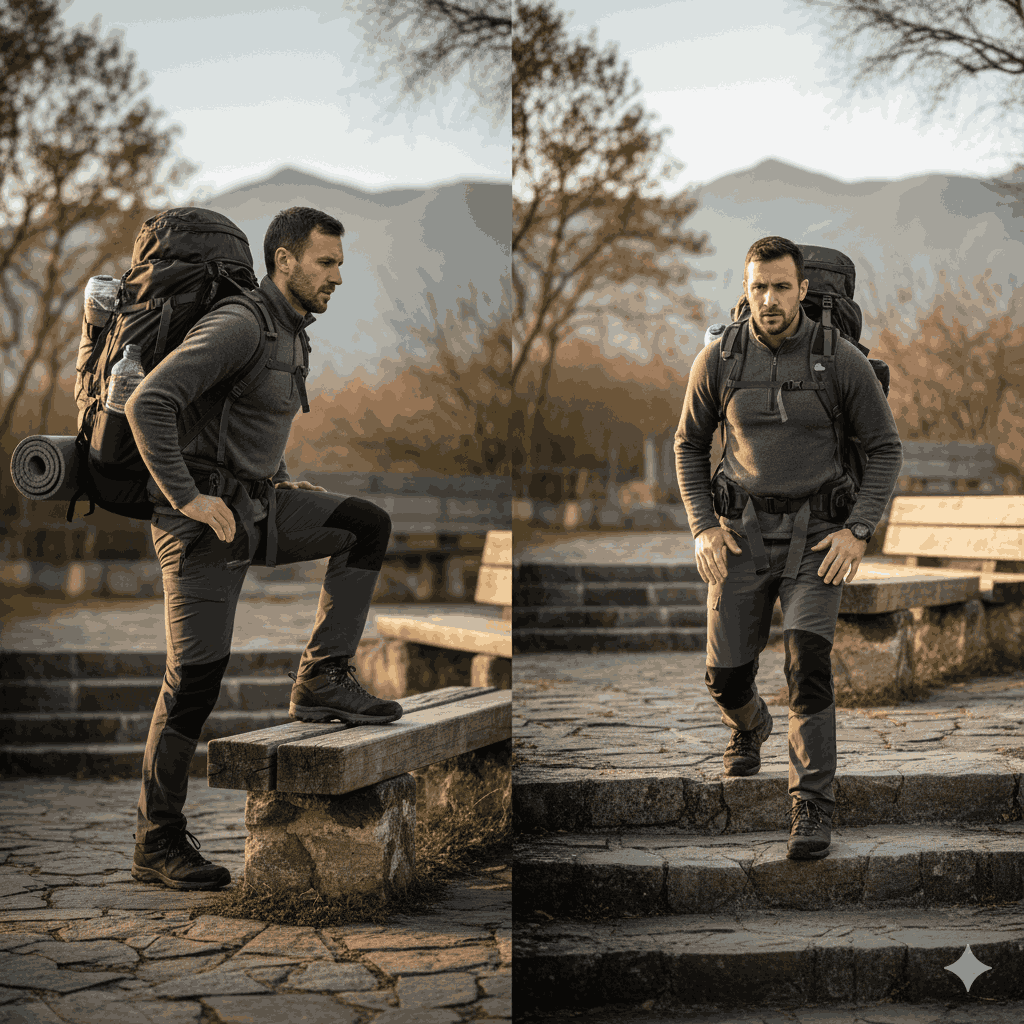 how to train for a trek in Nepal leg strength and downhill control