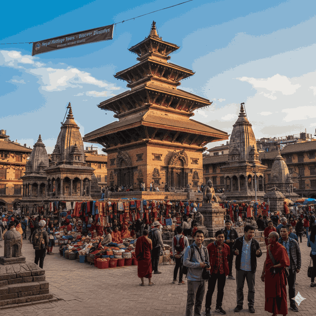 Kathmandu Durbar Square showcasing the cultural richness of Nepal tour packages.