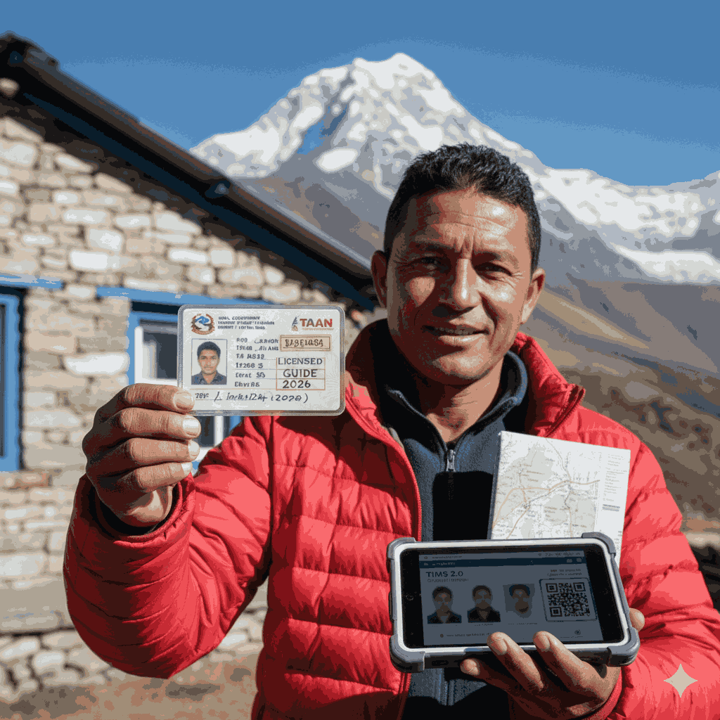 poon hill yoga trek in nepal2026 licensed trekking guide ID verification