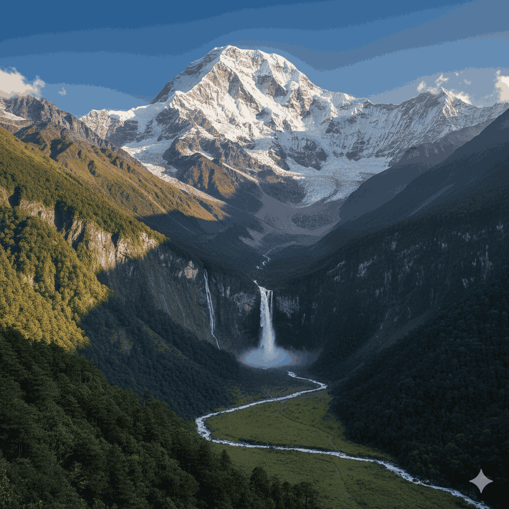 Makalu Barun Hike 2026: A breathtaking panoramic view of Mount Makalu and the pristine Barun Valley, showcasing the rugged wilderness of Nepal’s last untouched region.