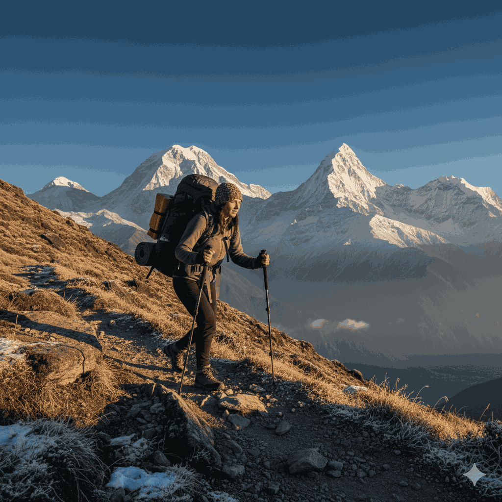 prepare for trek in Nepal with high altitude training and Himalayan peaks