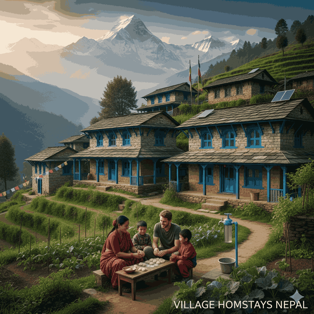 Beautiful village homestays Nepal offering authentic local experiences