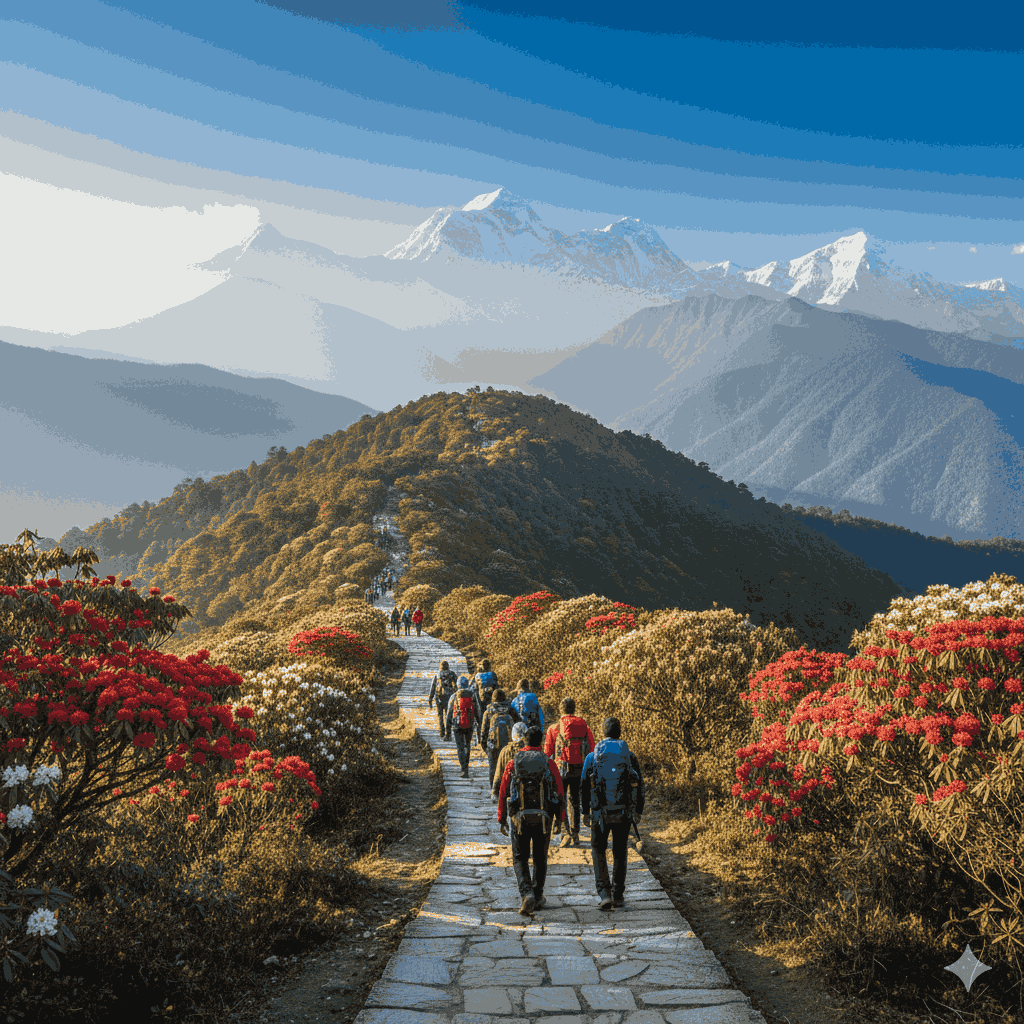 best short trek in nepal himalayan mountain trail
