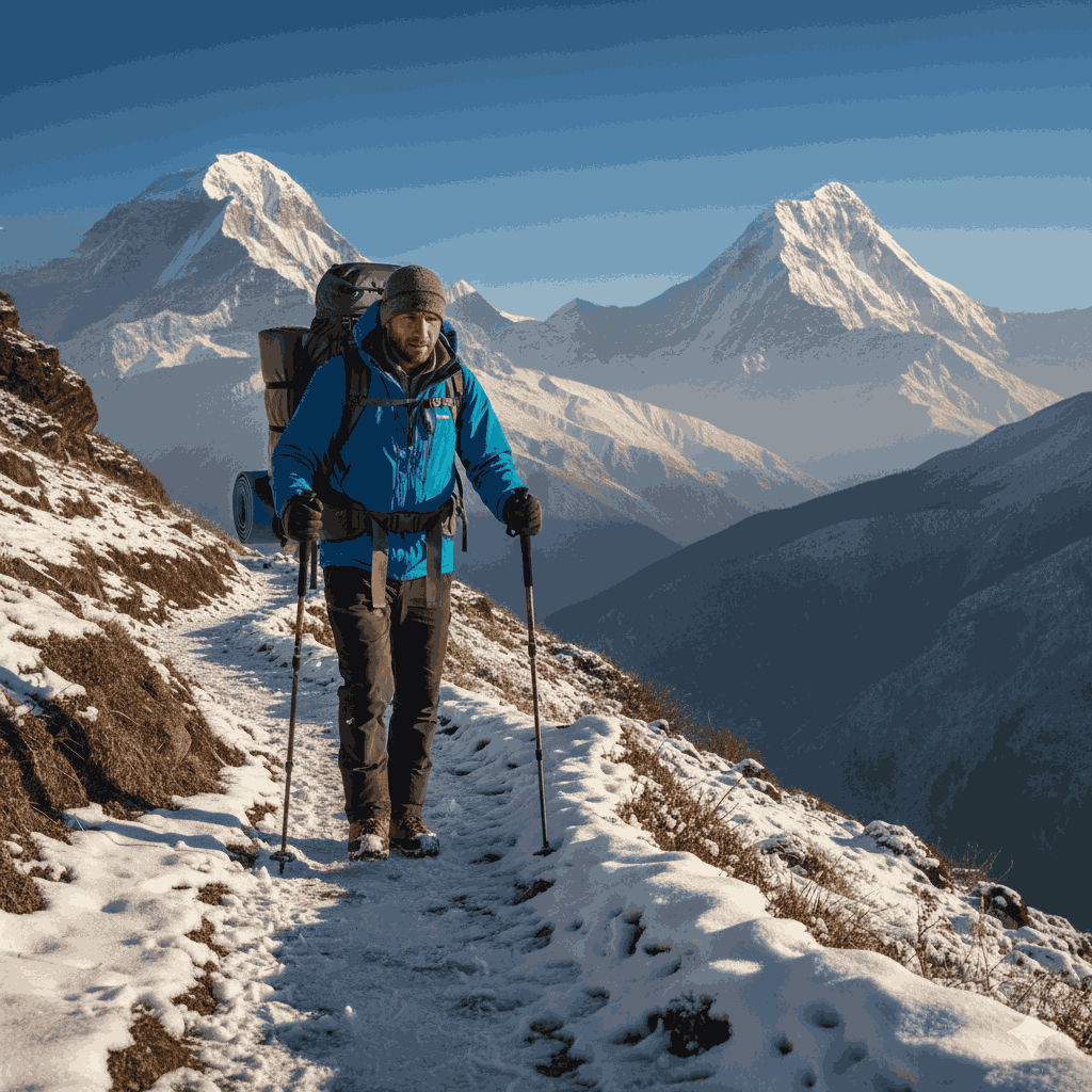 how to train for a trek in Nepal with winter high-altitude conditioning in the Himalayas