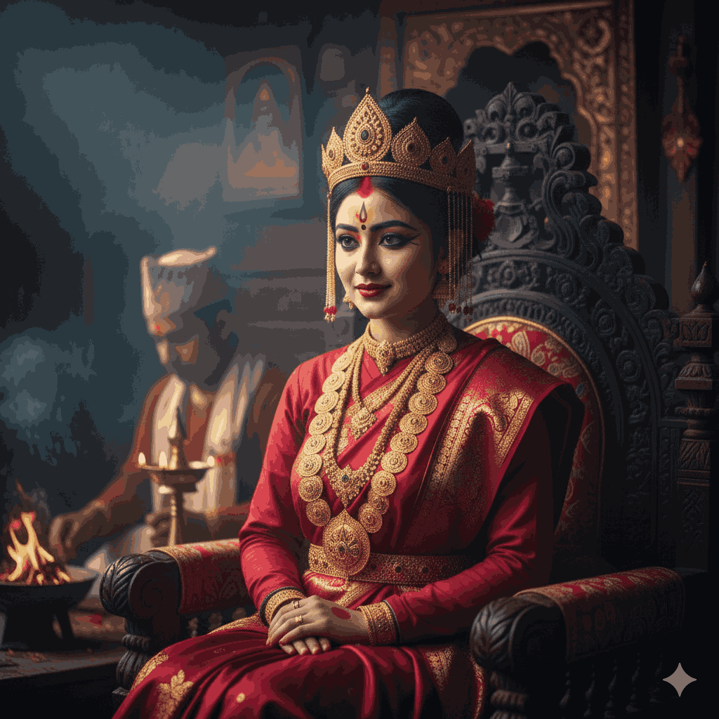 The Royal Kumari embodies Nepal living mythology as the Living Goddess