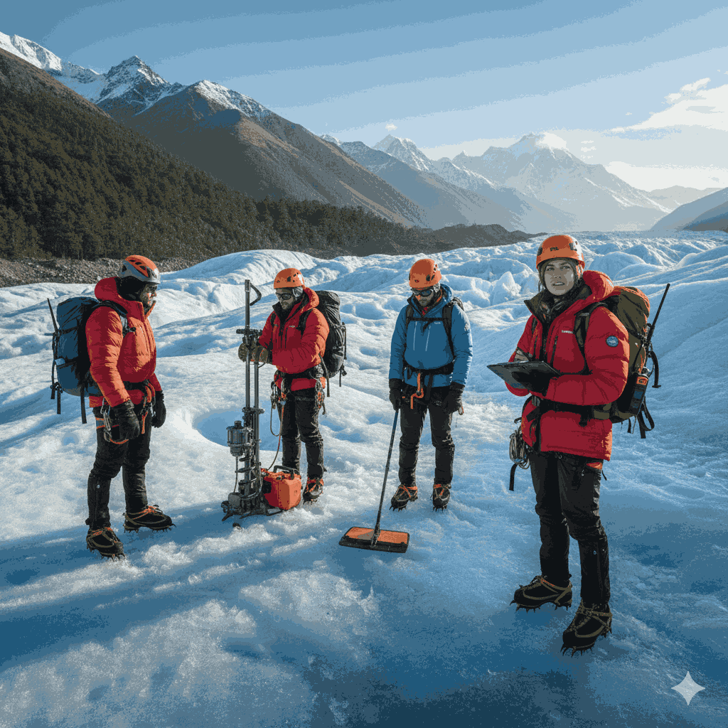 Ecological research during academic travel nepal.