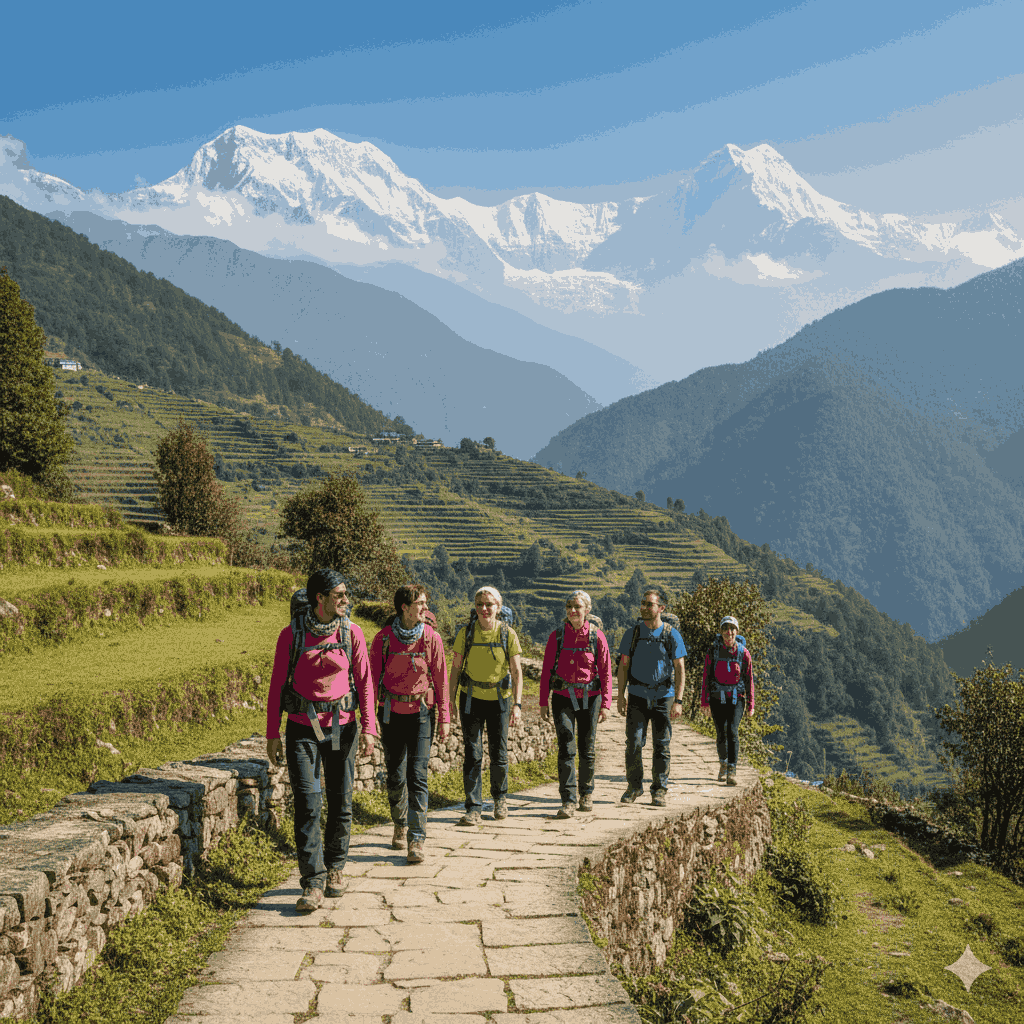 best trek in nepal for beginners scenic himalayan trail