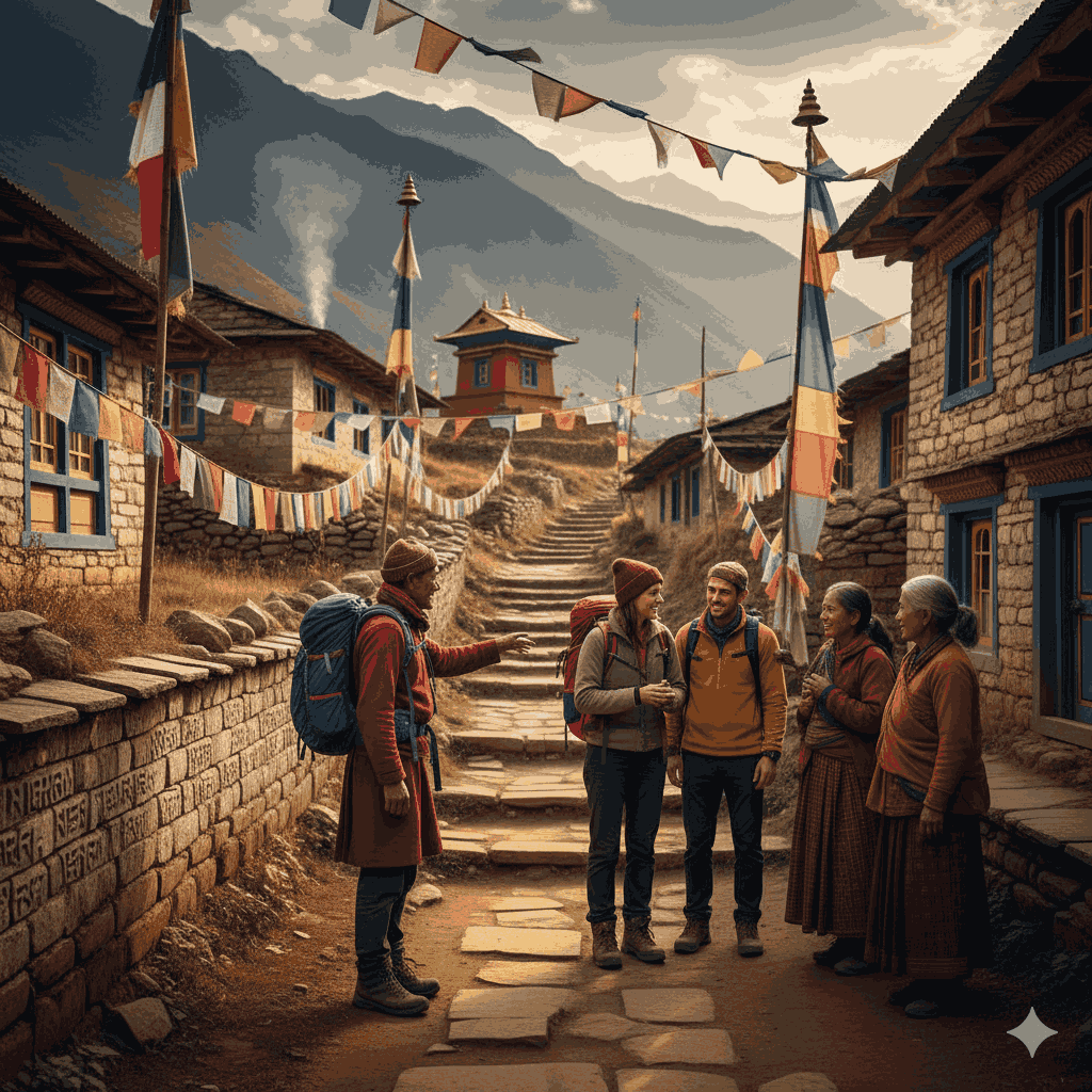 best trek in Nepal highlighting sustainable trekking culture and Himalayan village life