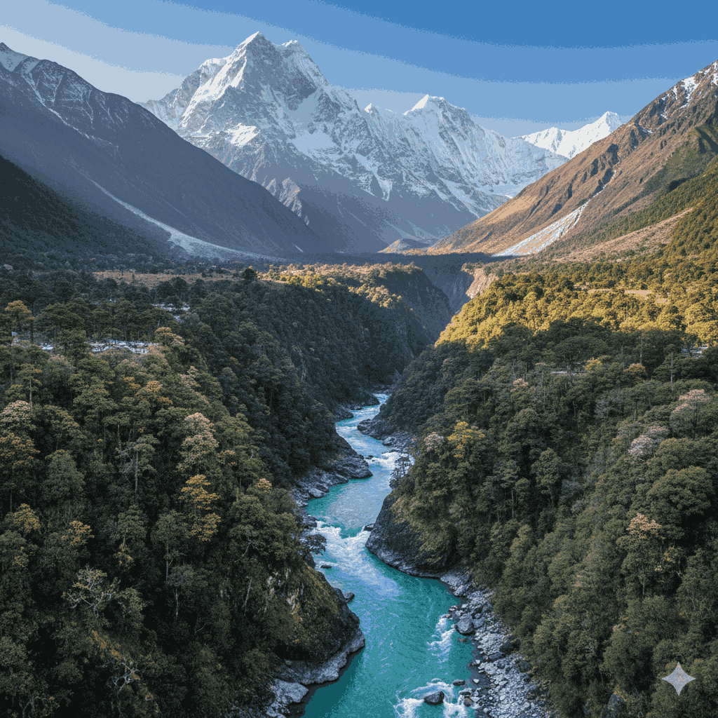 Api Nampa Conservation Area landscape on the Api Base Camp Trek