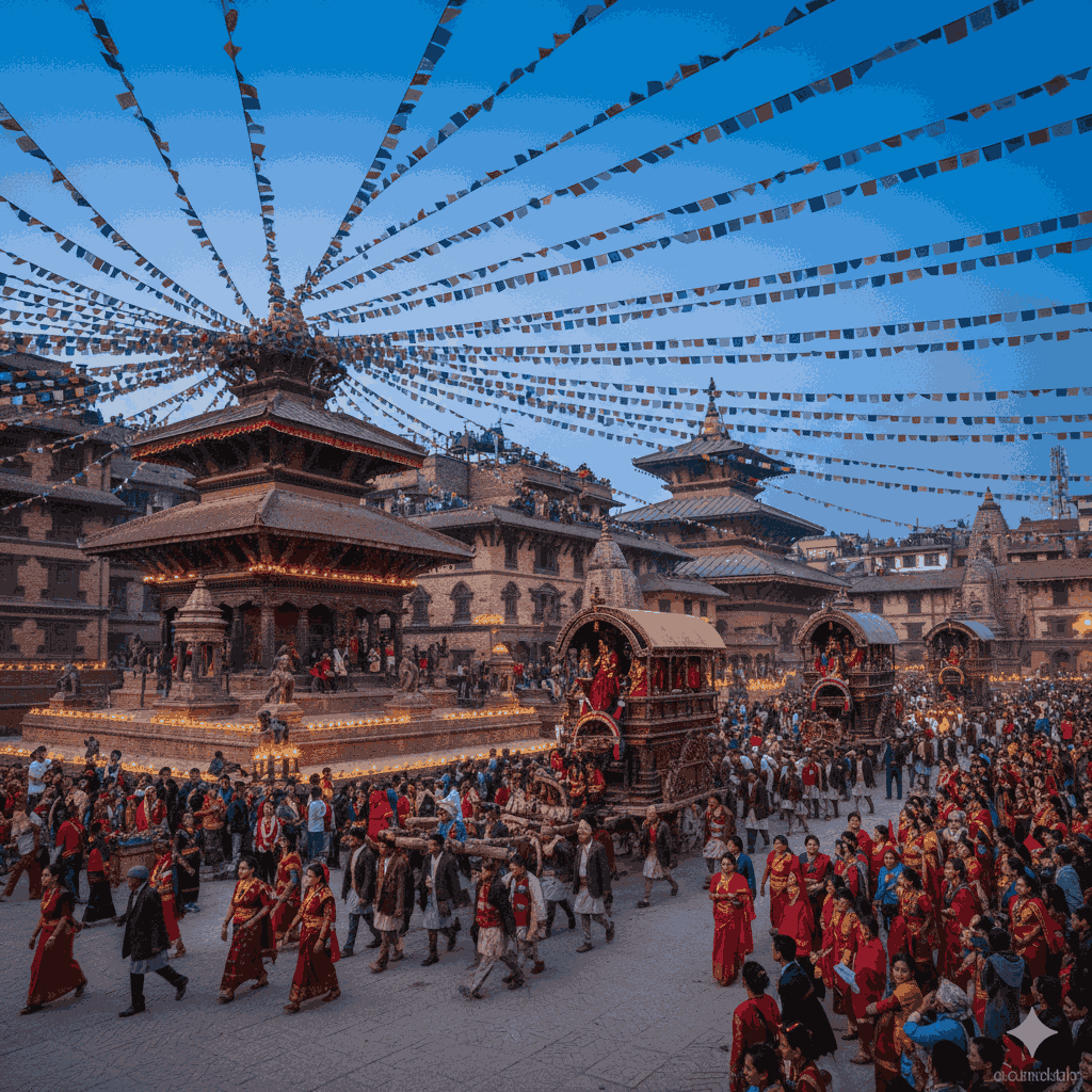 Kathmandu cultural event calendar 2026 showcasing major festivals in Kathmandu Durbar Square