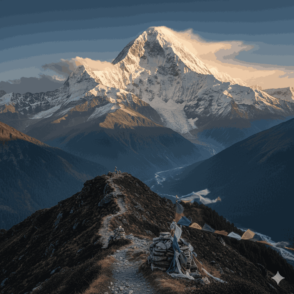 Api Base Camp Trek in far-western Nepal Himalayas