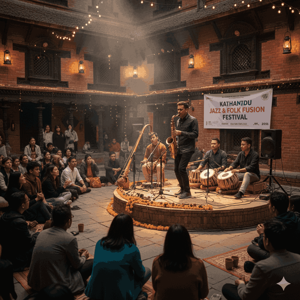 Live performances at wellness and music festivals in Nepal highlighting jazz festivals and cultural heritage