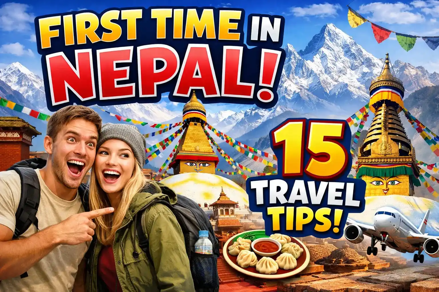 Historic temples and cityscape of Kathmandu Nepal for first time visiting Nepal travelers