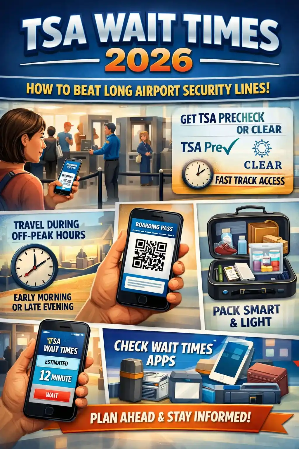 TSA Wait Times 2026: How to Beat Long Airport Security Lines