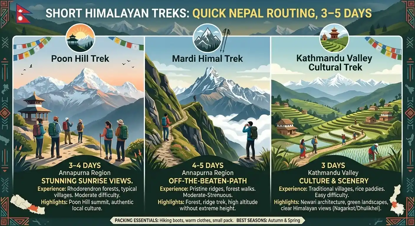 Short Himalayan Treks for 3–5 Days