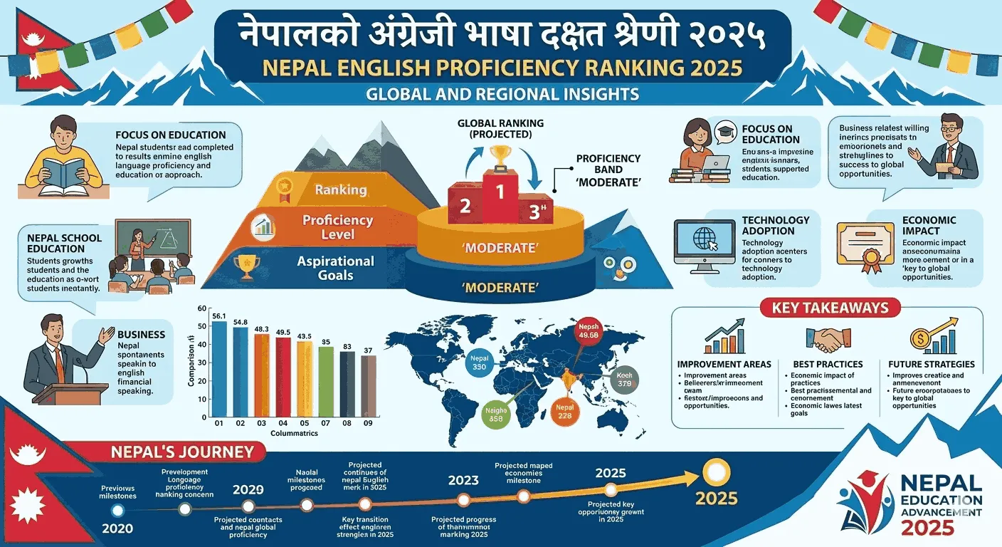 Nepal English Proficiency Ranking 2025: Leads South Asia