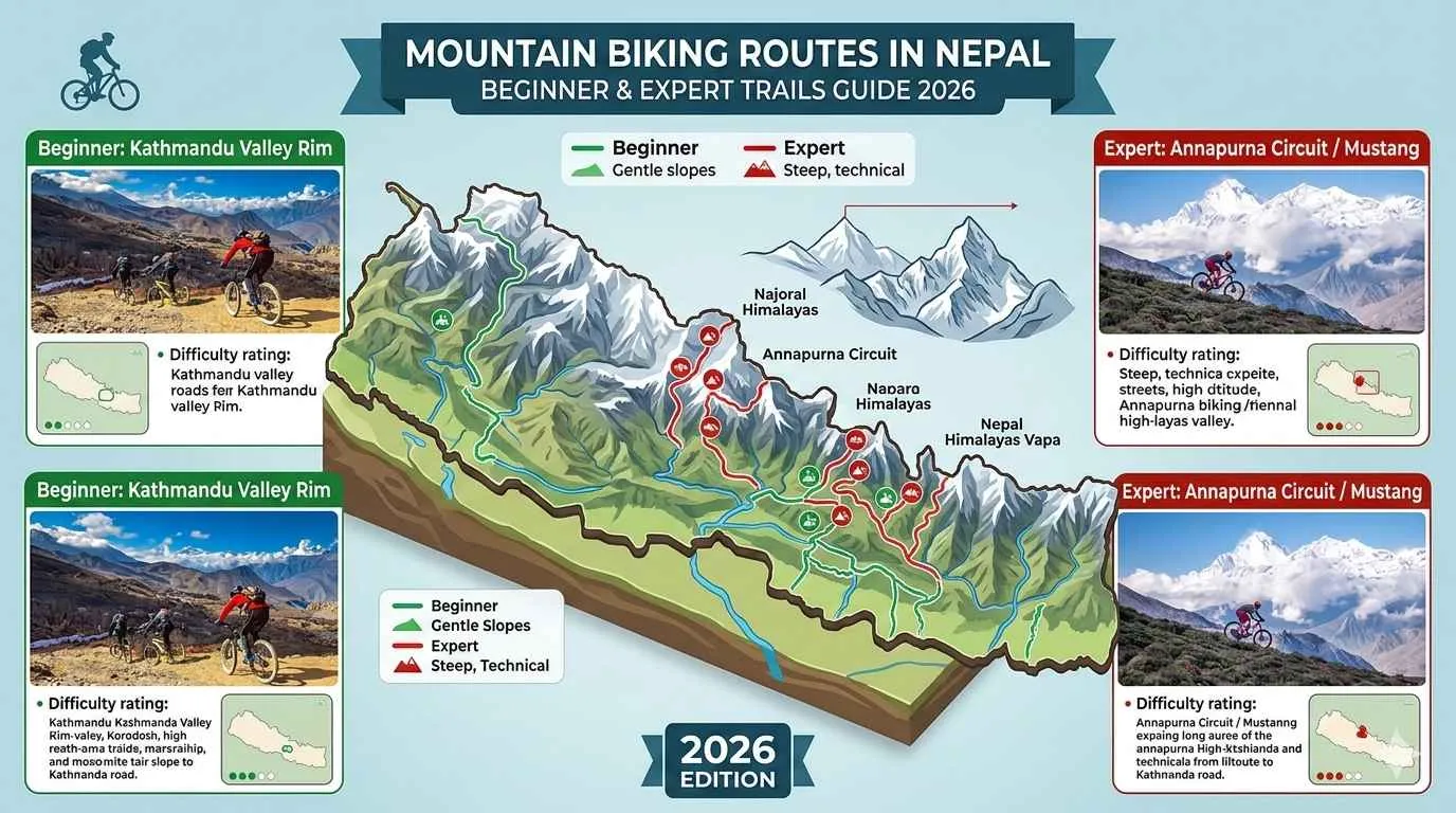 Mountain Biking Routes in Nepal