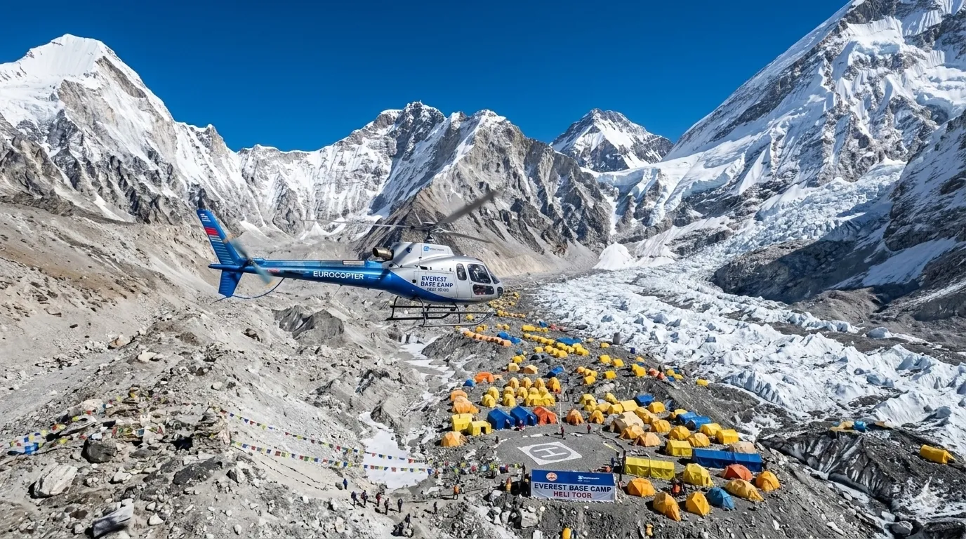 Everest Base Camp Helicopter Tour in Nepal 2026