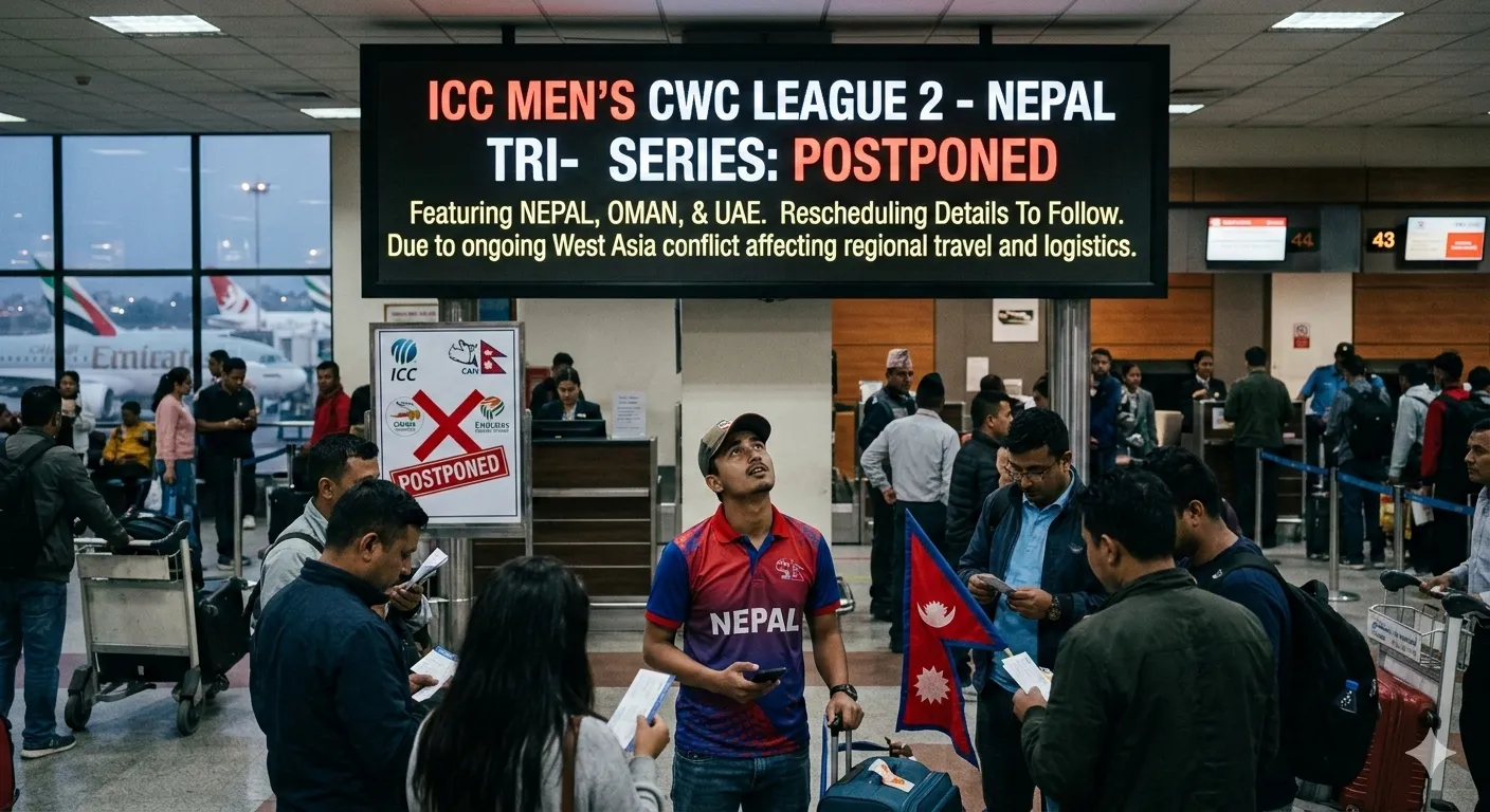 ICC CWC League 2 Nepal Tri-Series Postponed Due to West Asia Conflict