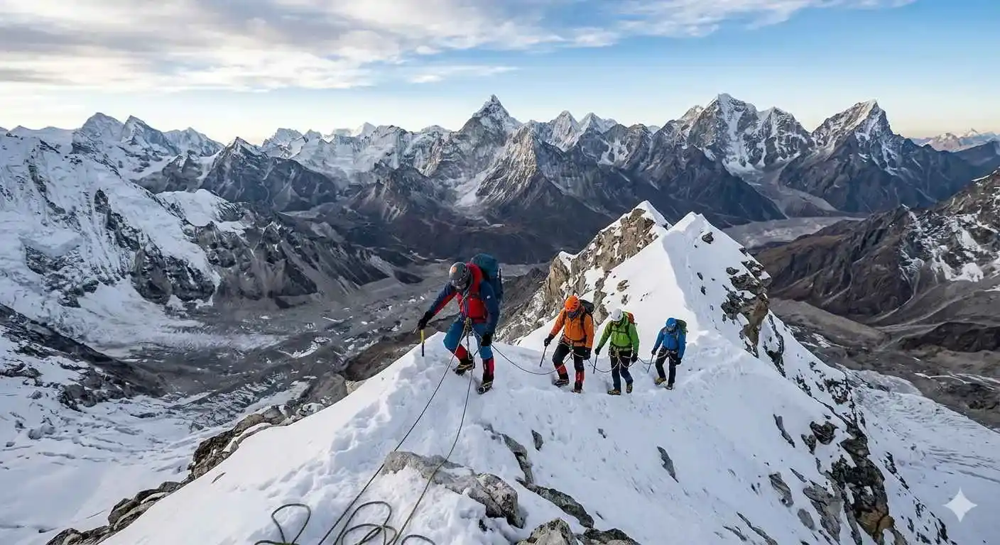remote mountains in Nepal for climbers