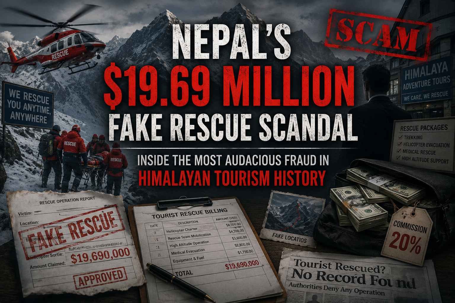 Nepal's $19.69 Million Fake Rescue Scandal: Inside the Most Audacious Fraud in Himalayan Tourism History