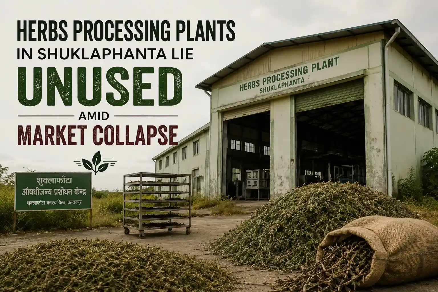 Herbs Processing Plants in Shuklaphanta Buffer Zone Lie Unused Amid Market Collapse